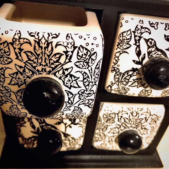 Ceramic & Wood Jewelry Box - Picture 2 of 2